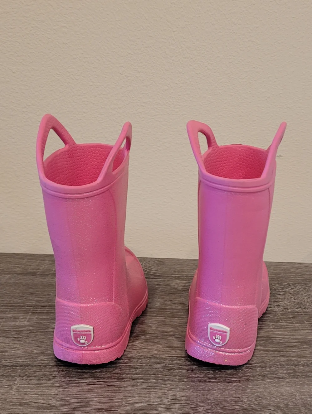 Bearpaw Rain Boots Eva Girls' Pink Glitter Waterproof